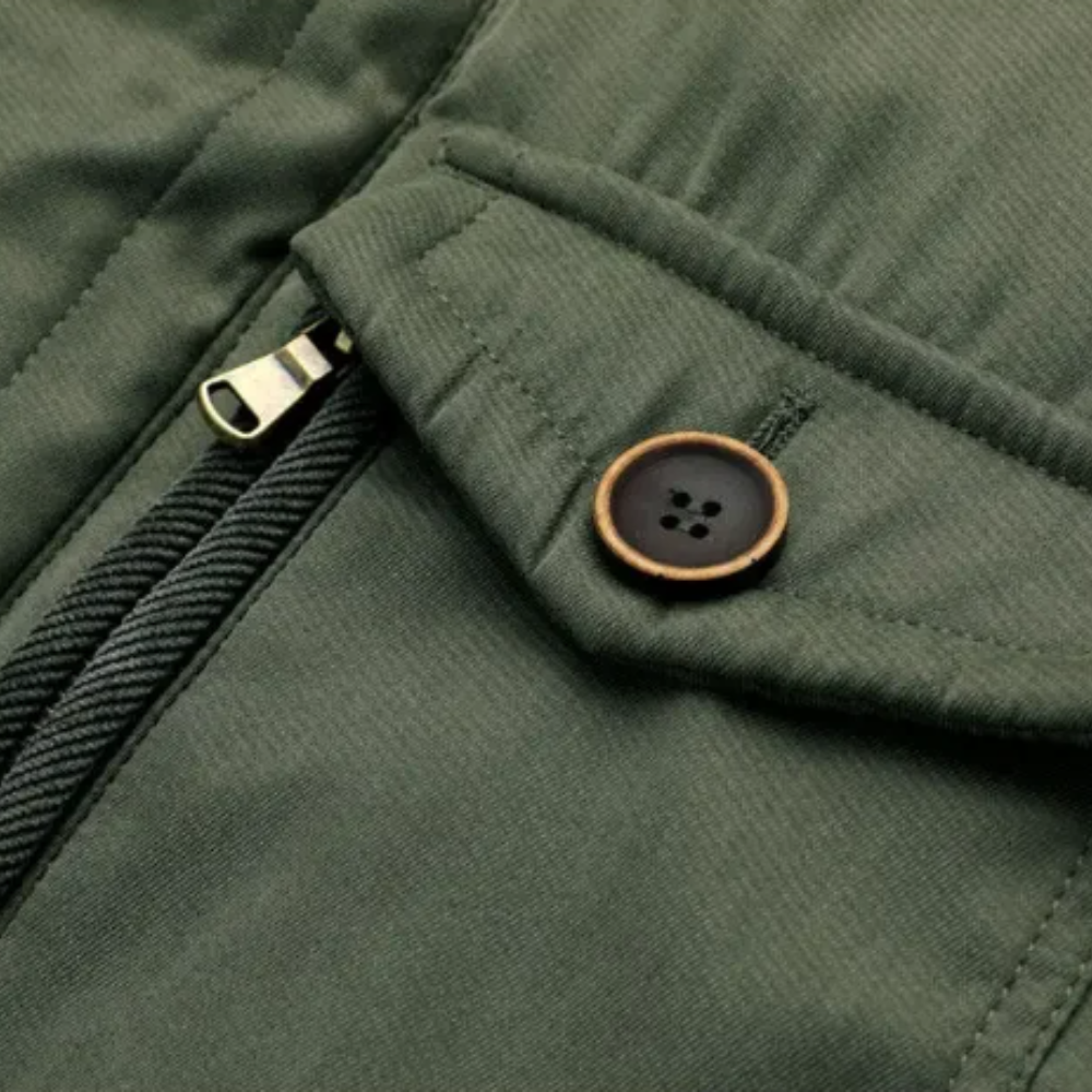 Comfortabele gewatteerde jas van hoogwaardige stof voor de herfst