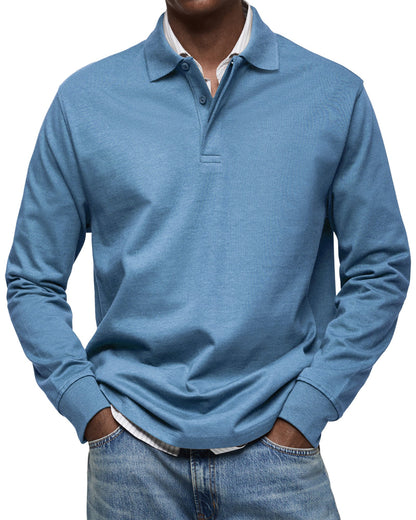 MARCONELLI | LUXE POLO SHIRT WITH LONG SLEEVES