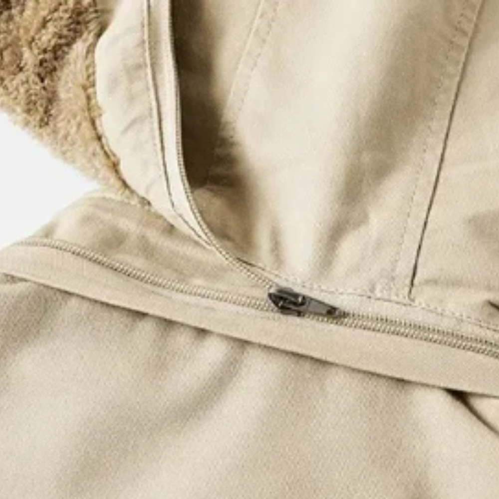 Elegante gewatteerde winterjas van premium materiaal, comfortabel en warm