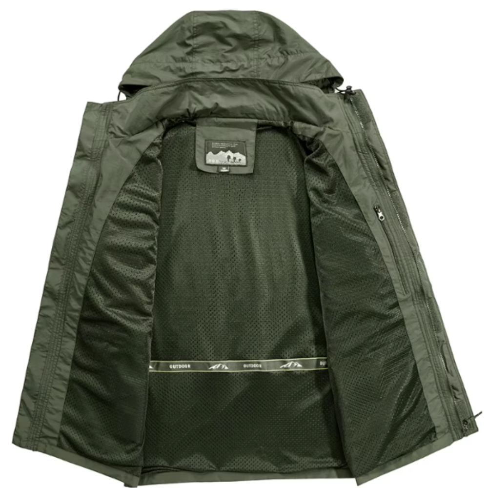 Stijlvolle buitenjas van hoogwaardige stof, comfortabel en warm voor de herfst.