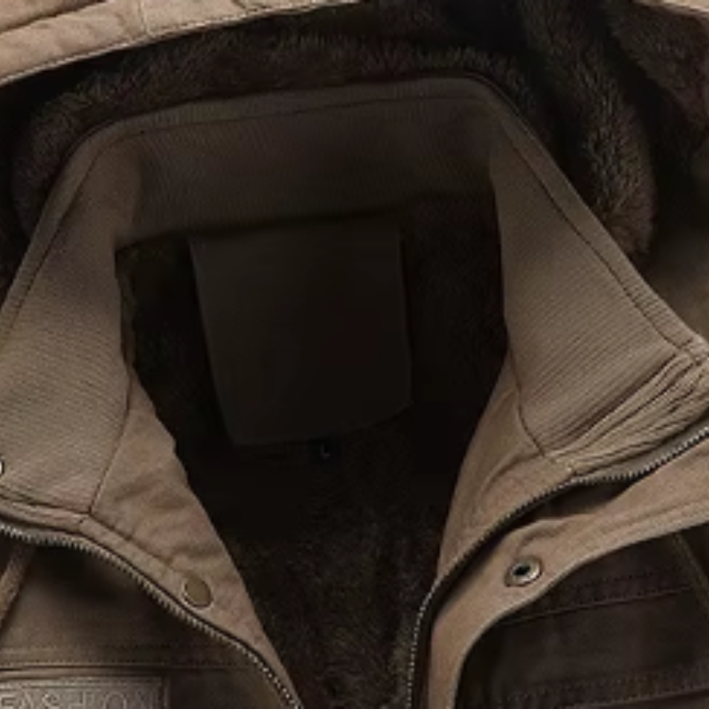 Comfortabele katoenen winterjas voor een stijlvolle herfst en winter