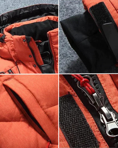 Elegante winterjas van hoogwaardige materialen, comfortabel en warm