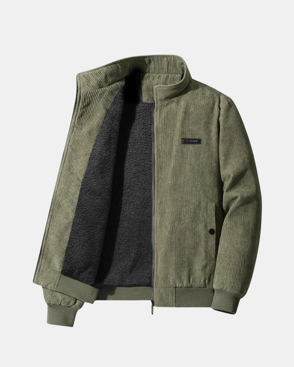 Gewatteerde jas van cipresso, comfortabel en warm voor de herfst