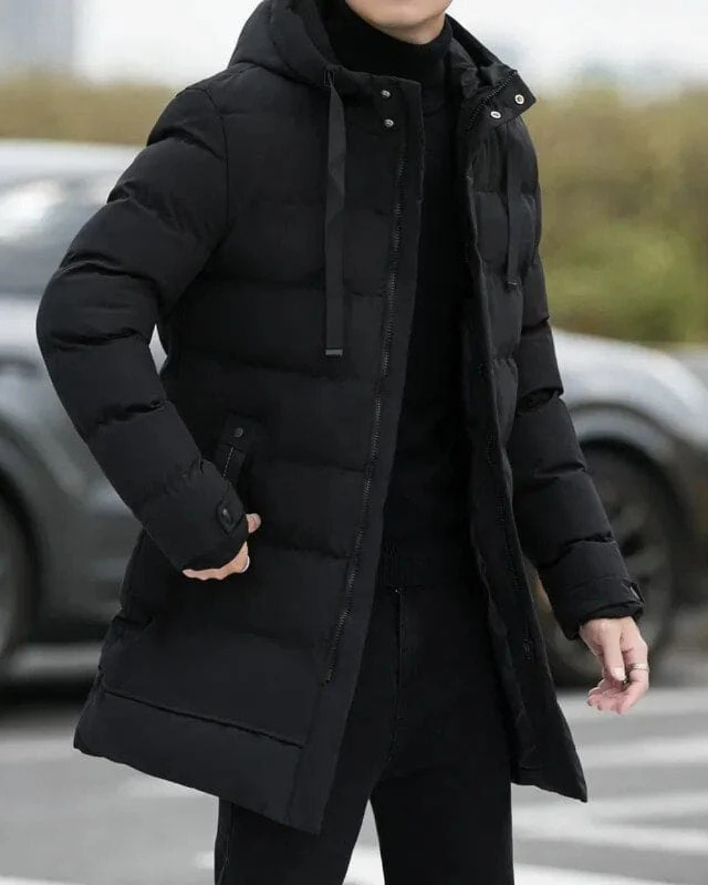 Stijlvolle winterjas van Gianluca Lange, comfortabel en warm