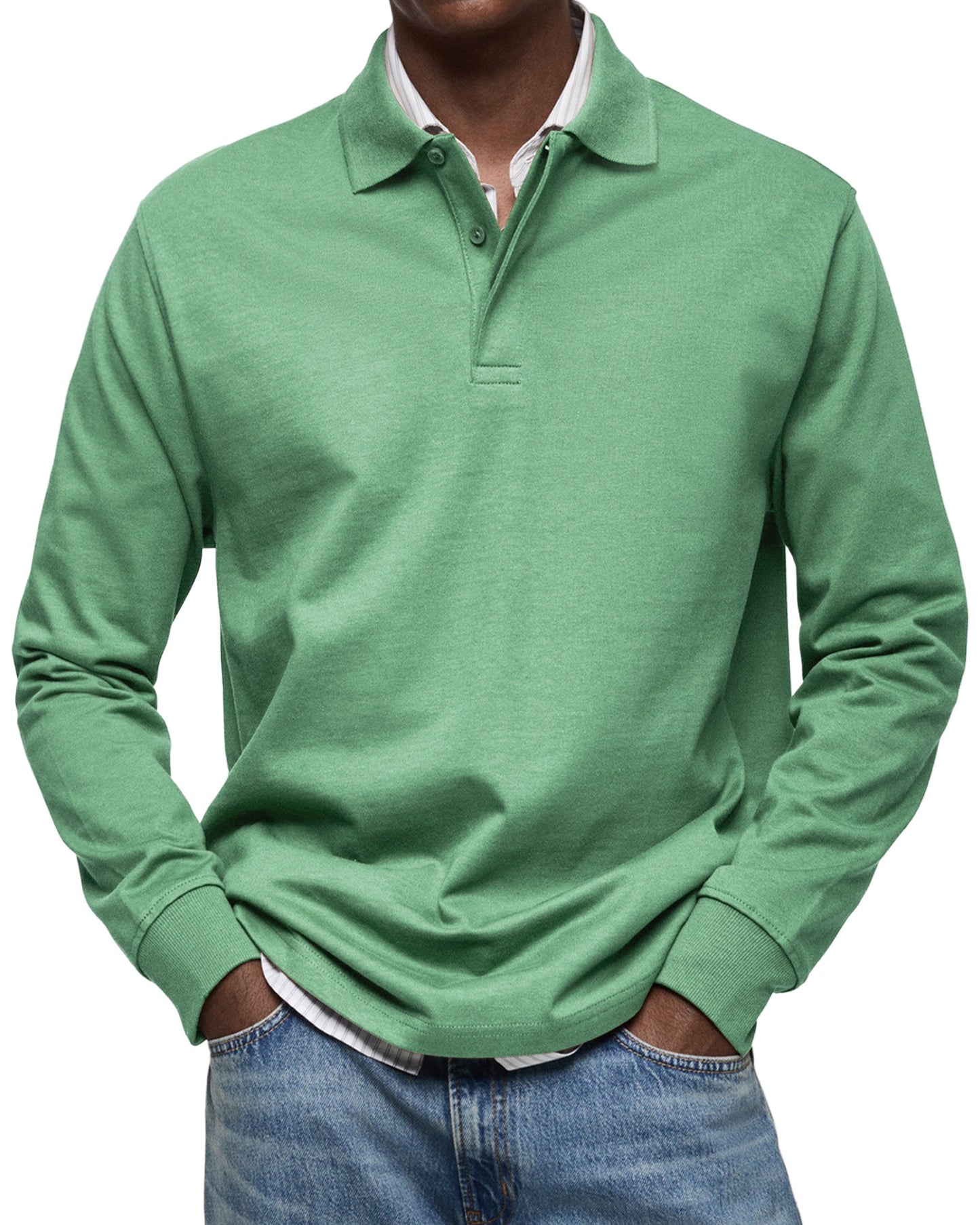 MARCONELLI | LUXE POLO SHIRT WITH LONG SLEEVES