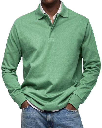 MARCONELLI | LUXE POLO SHIRT WITH LONG SLEEVES
