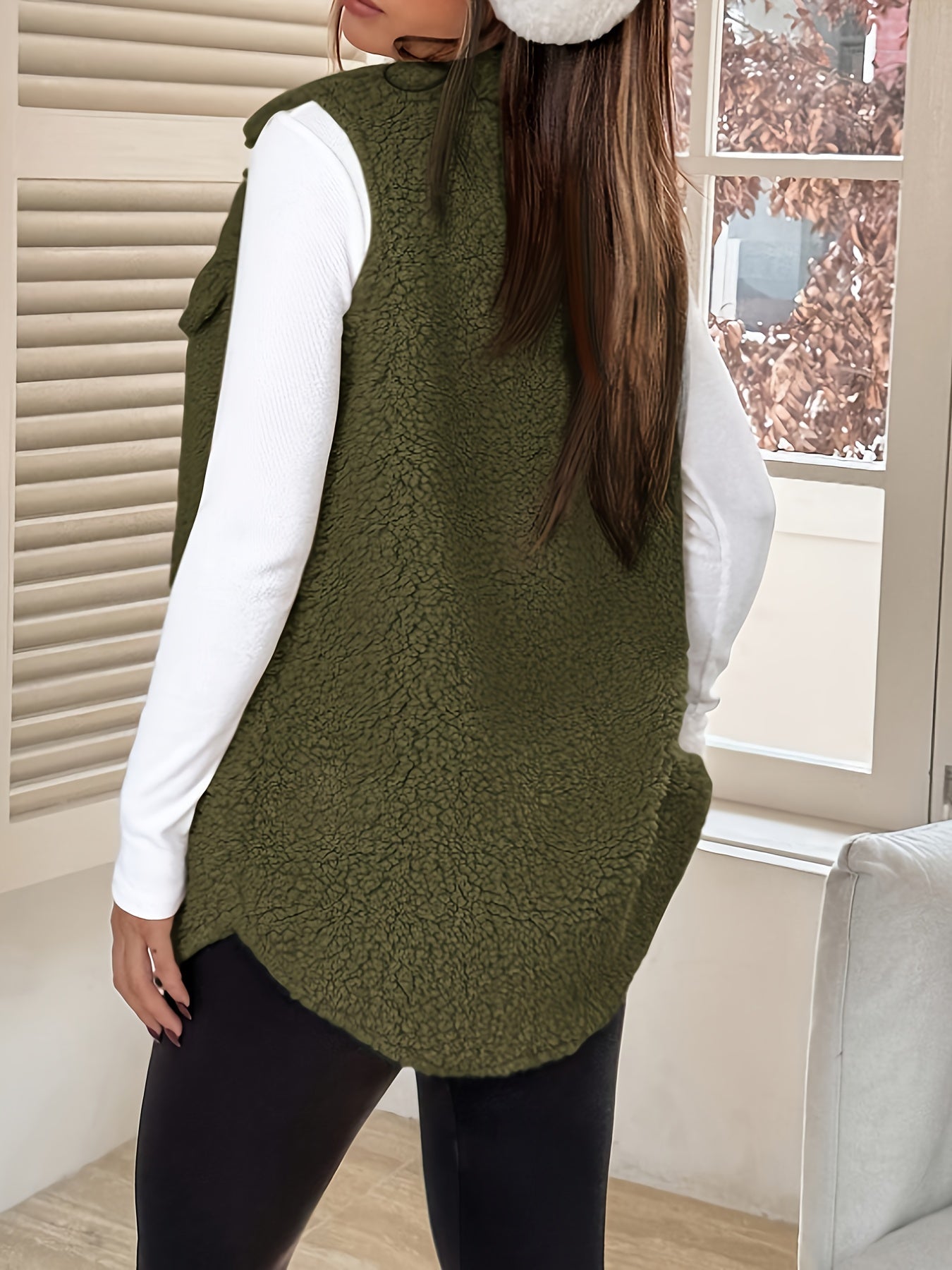 Elegante wollen mouwloze vest voor comfort in de herfst en winter