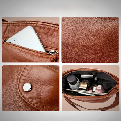 Portemonnee van leer met tijdloze charme en comfortabele pasvorm