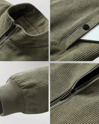 Gewatteerde jas van cipresso, comfortabel en warm voor de herfst