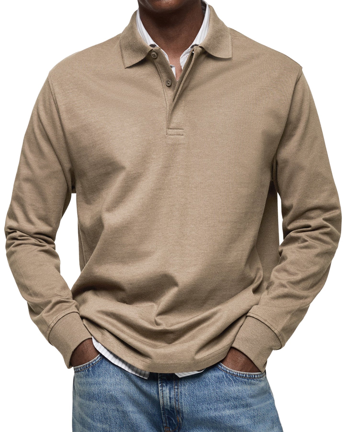 MARCONELLI | LUXE POLO SHIRT WITH LONG SLEEVES