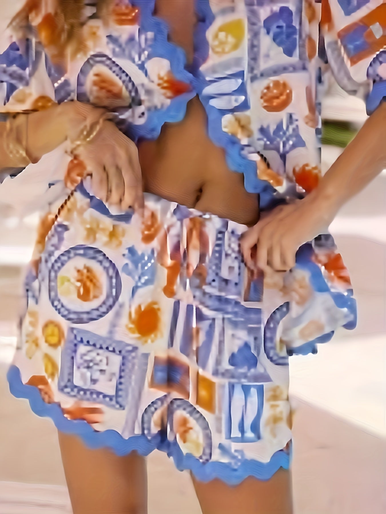 Livia | Speelse Zomer Strandset met Bloemenprint