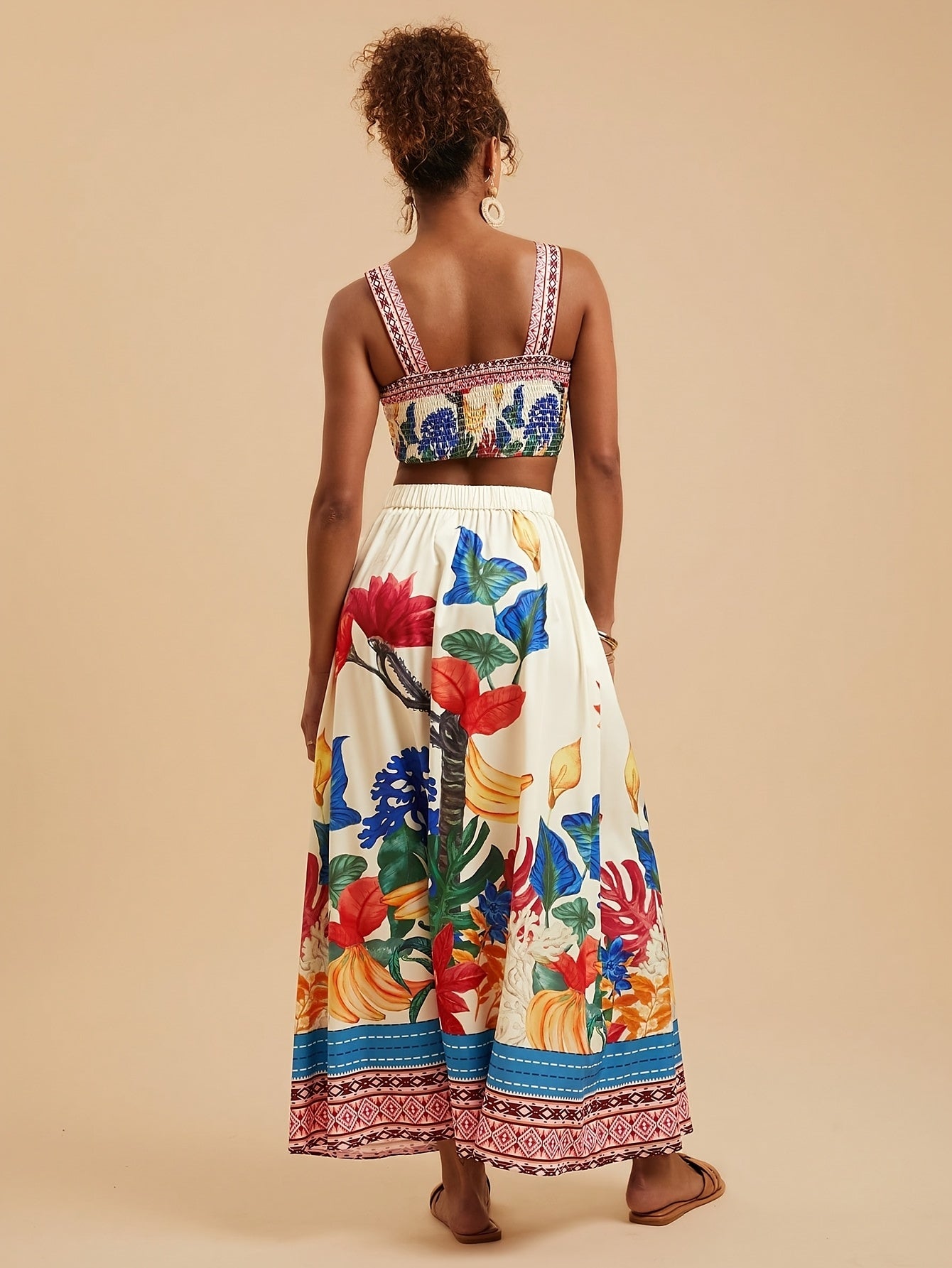 Lana | Tropische Strandset met Bloemenprint