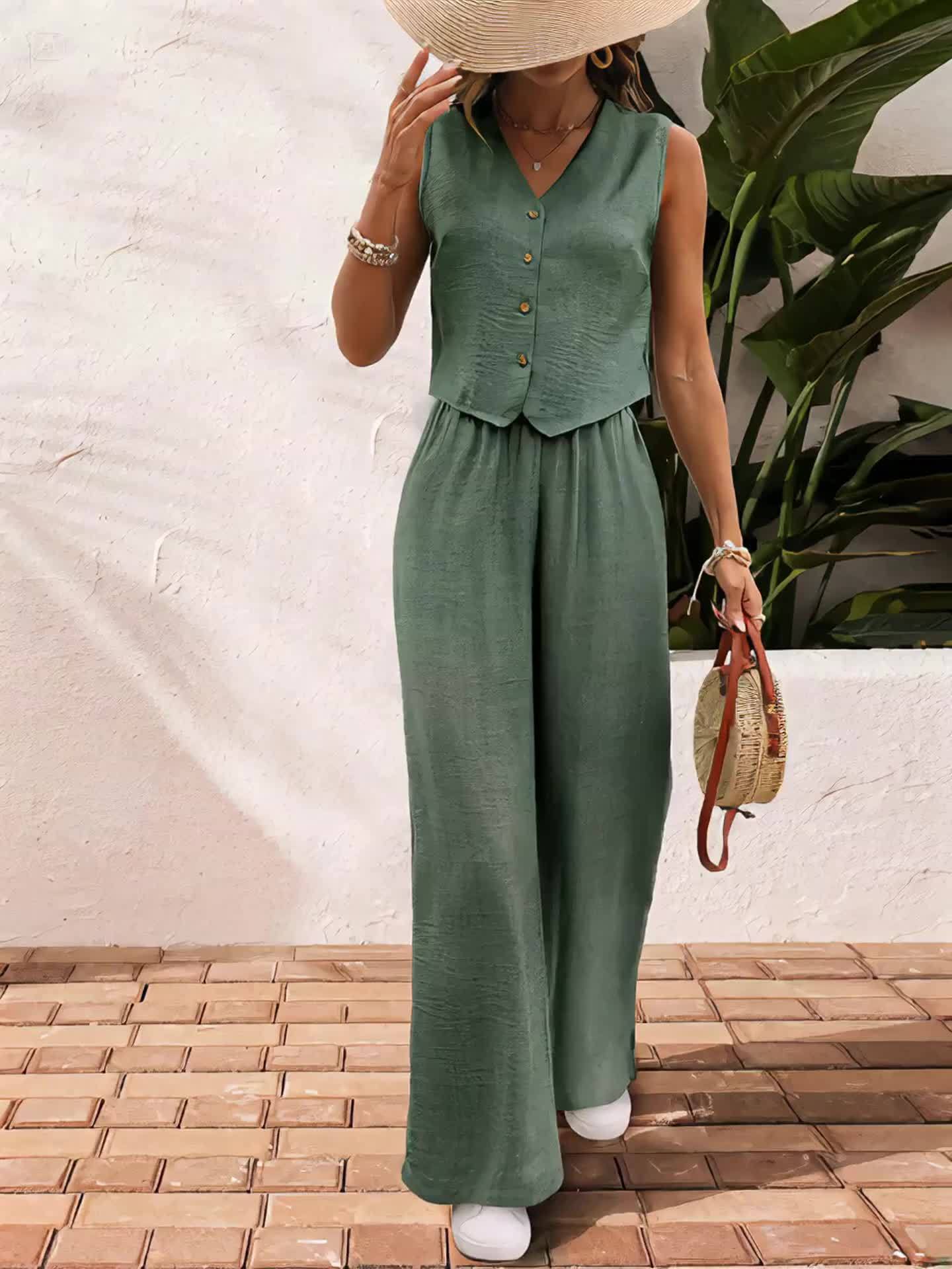 Sophie | Stijlvolle Mouwloze Jumpsuit