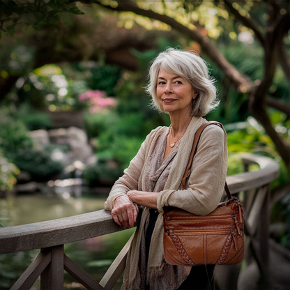Tijdloze elegante tas van hoogwaardig leer, perfect voor elke gelegenheid