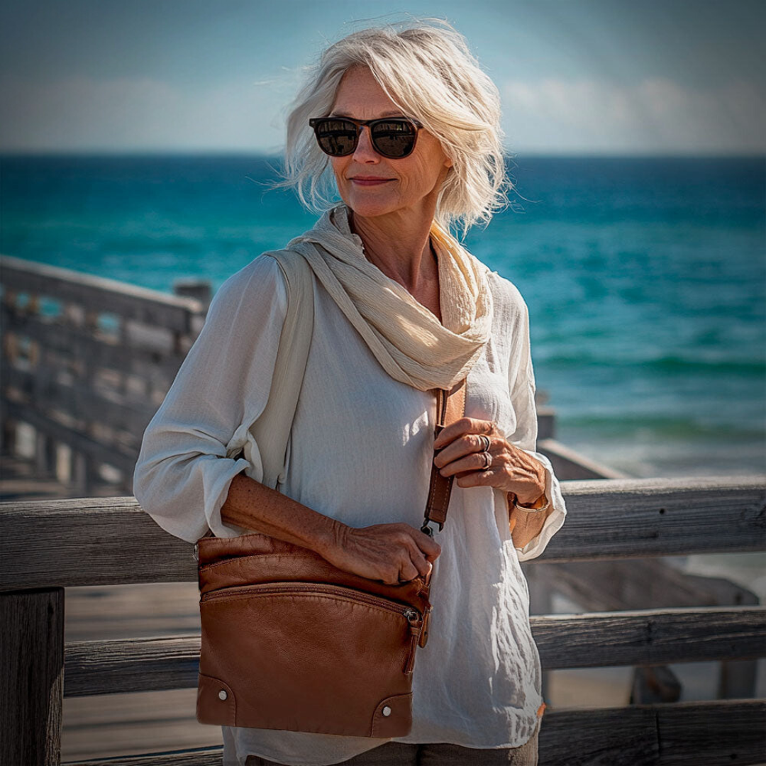 Portemonnee van leer met tijdloze charme en comfortabele pasvorm