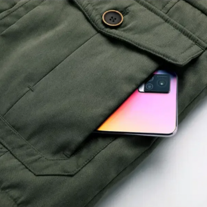 Comfortabele gewatteerde jas van hoogwaardige stof voor de herfst