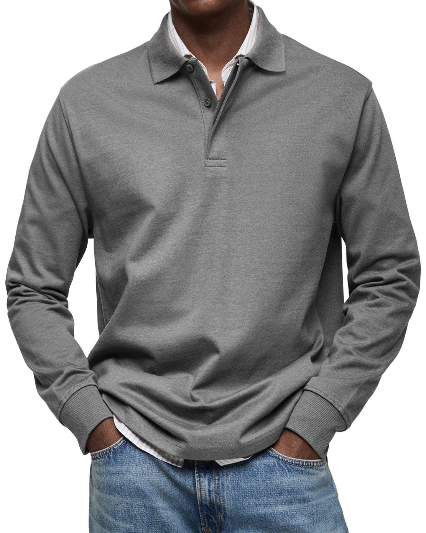 MARCONELLI | LUXE POLO SHIRT WITH LONG SLEEVES