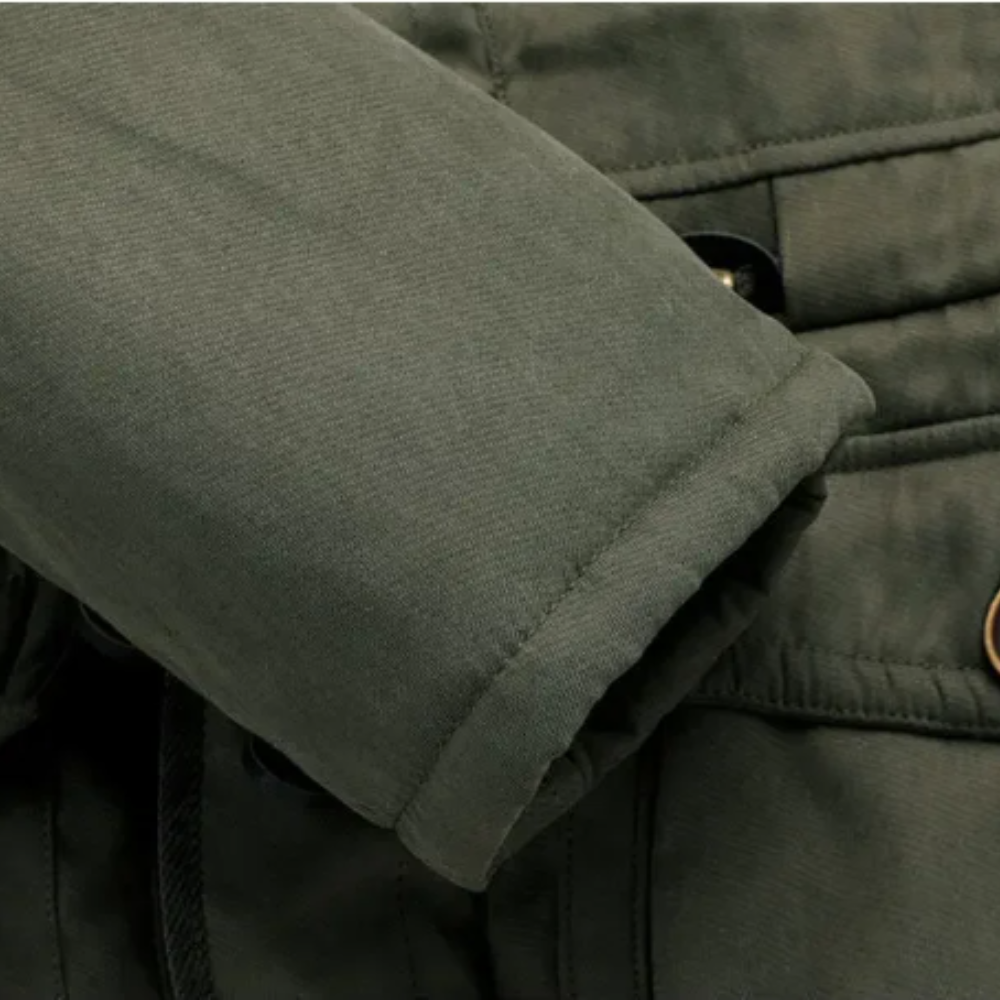 Comfortabele gewatteerde jas van hoogwaardige stof voor de herfst