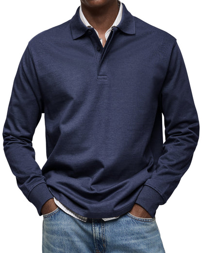 MARCONELLI | LUXE POLO SHIRT WITH LONG SLEEVES