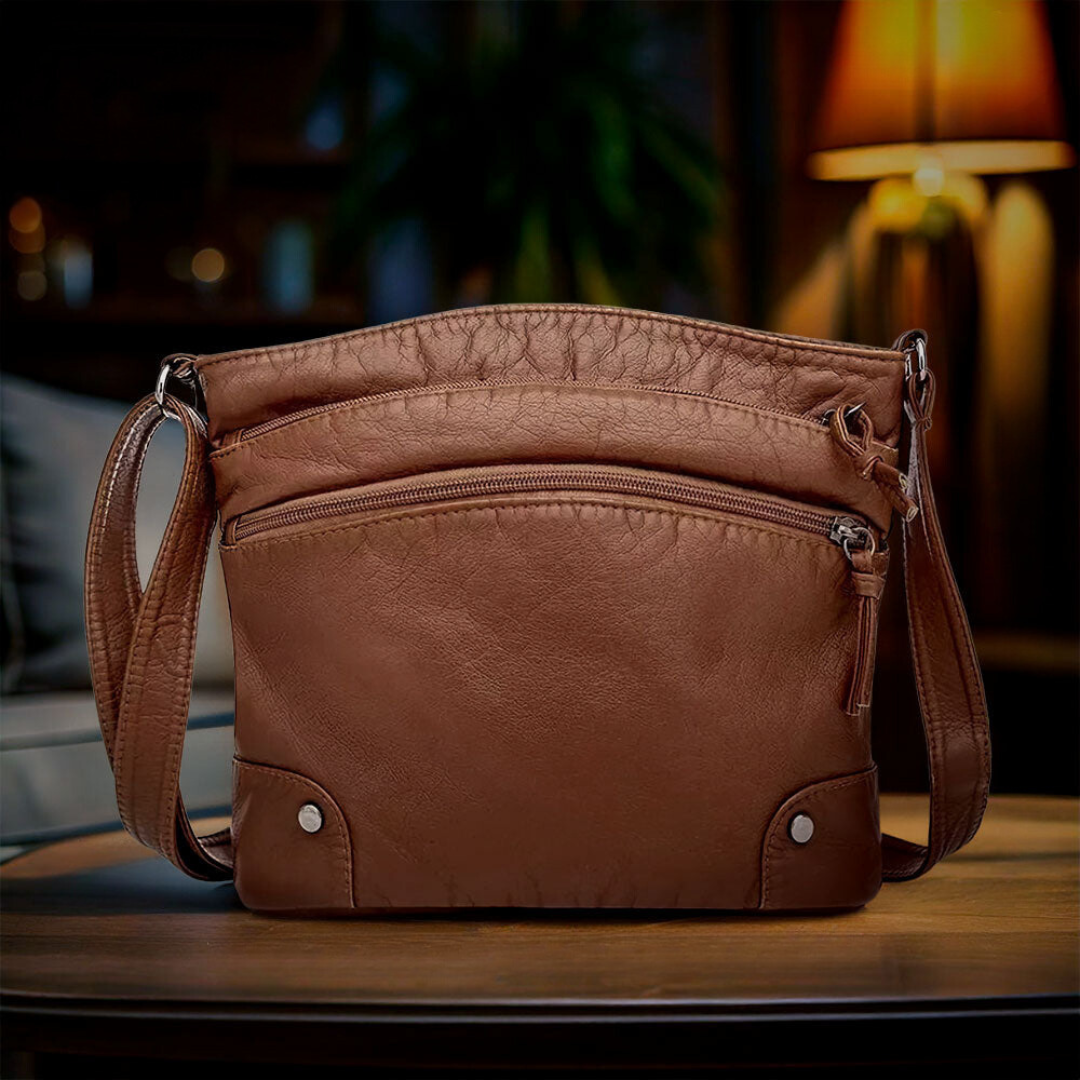 Portemonnee van leer met tijdloze charme en comfortabele pasvorm