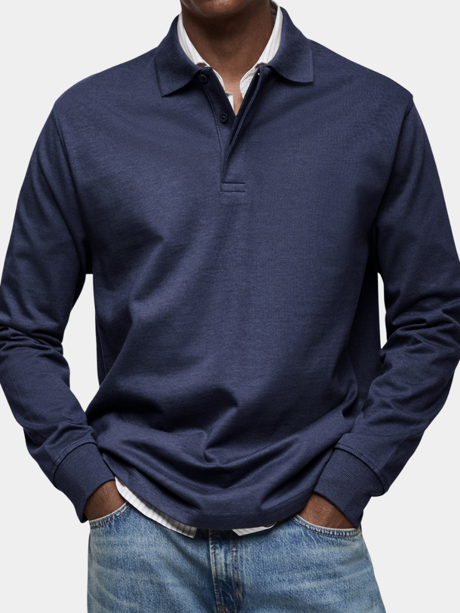MARCONELLI | LUXE POLO SHIRT WITH LONG SLEEVES