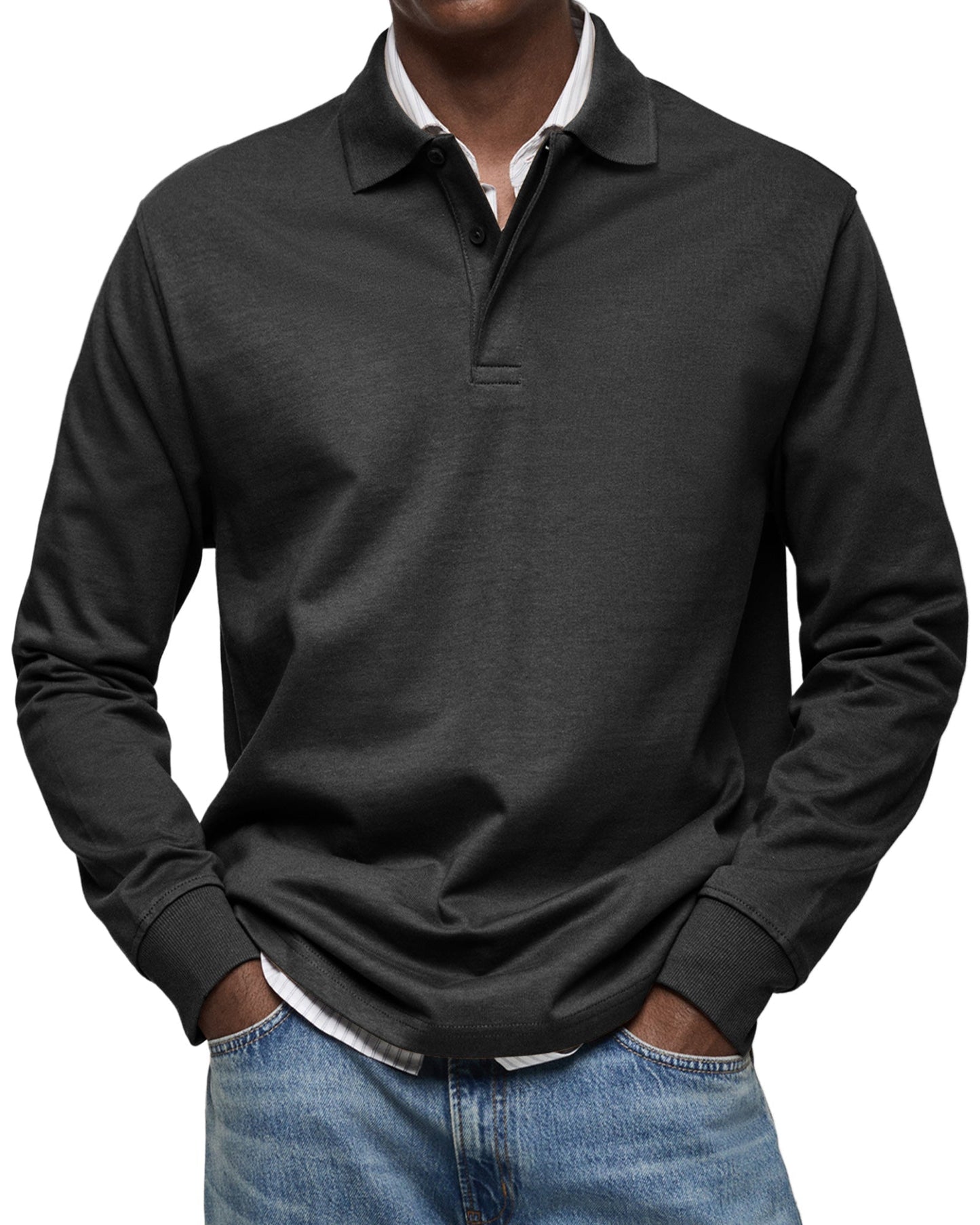 MARCONELLI | LUXE POLO SHIRT WITH LONG SLEEVES