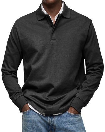MARCONELLI | LUXE POLO SHIRT WITH LONG SLEEVES
