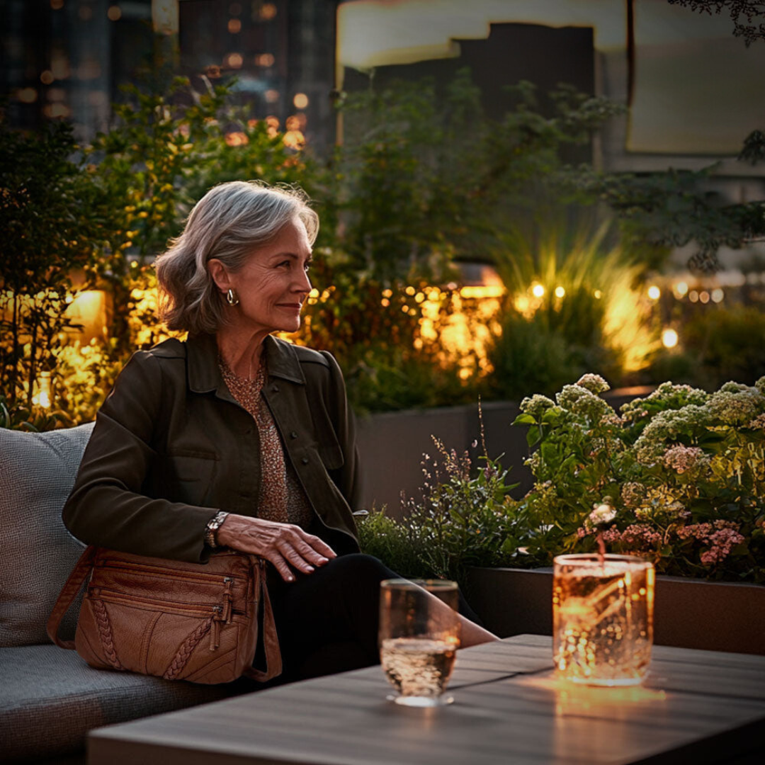 Tijdloze elegante tas van hoogwaardig leer, perfect voor elke gelegenheid