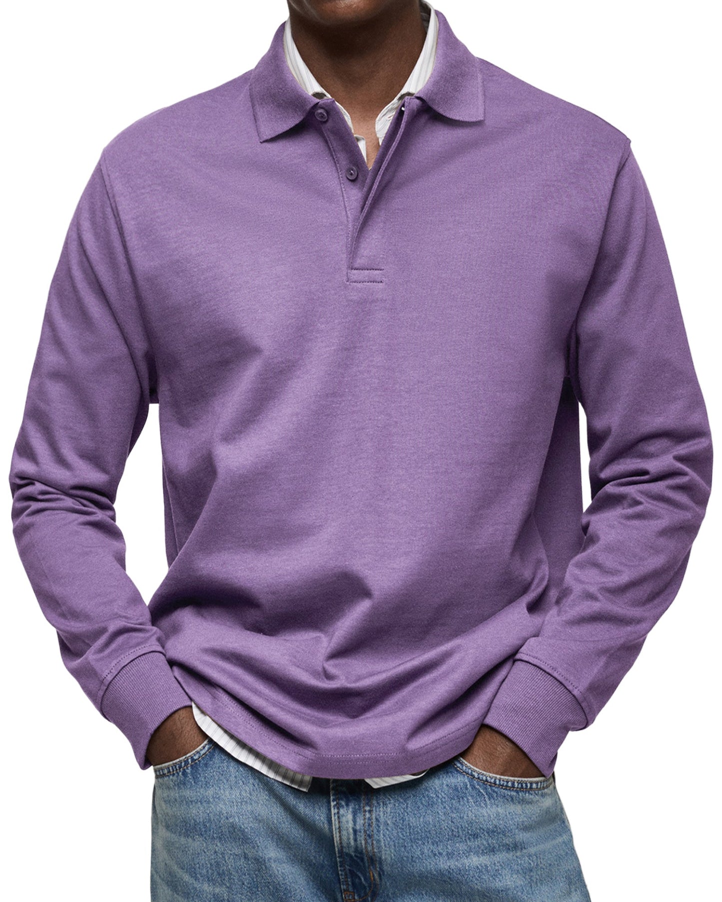 MARCONELLI | LUXE POLO SHIRT WITH LONG SLEEVES