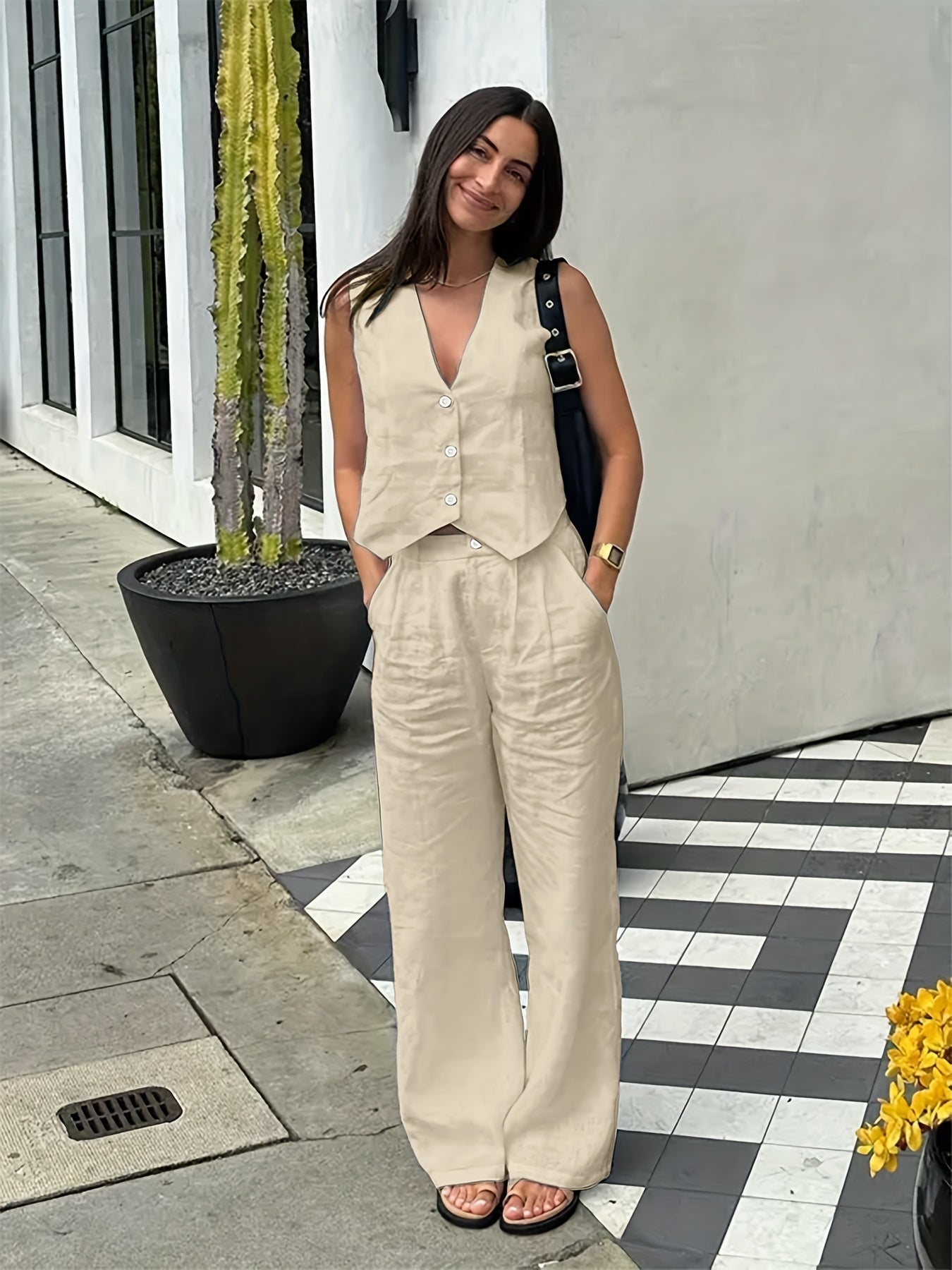 Luna | Stijlvolle Mouwloze Zomer Set