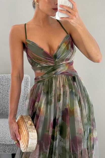 Giselle | Betoverende Bloemenprint Maxi Jurk