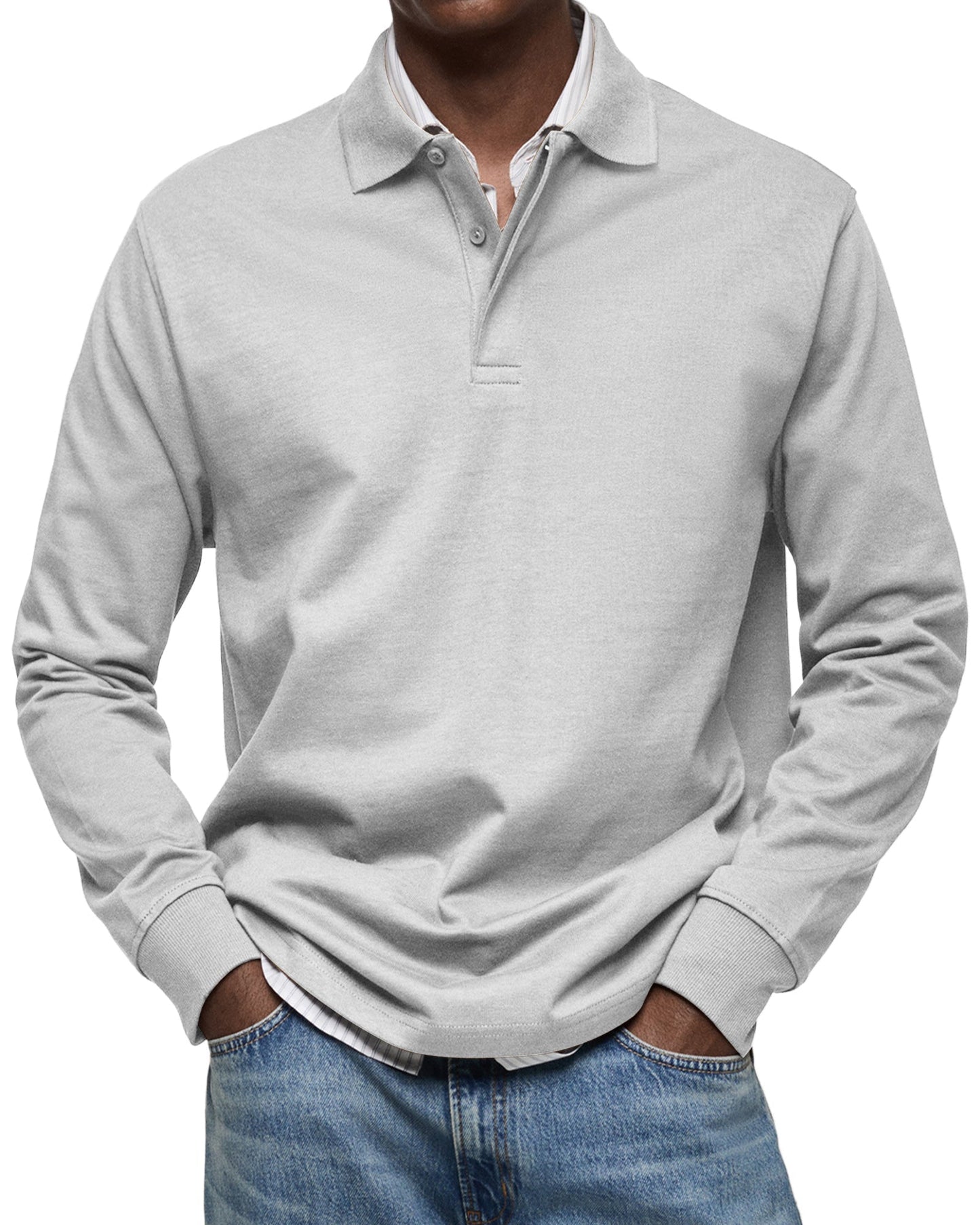 MARCONELLI | LUXE POLO SHIRT WITH LONG SLEEVES