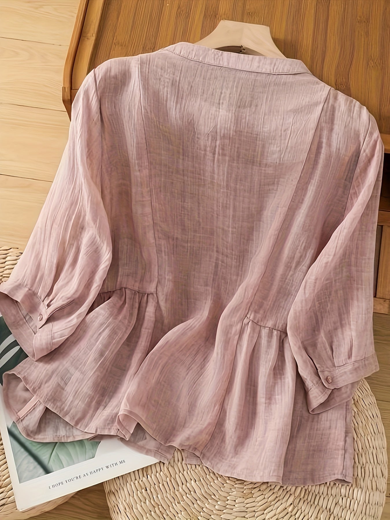 Saskia | Klassieke Linnen Blouse