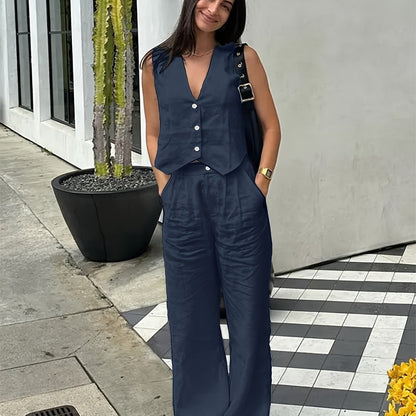 Luna | Stijlvolle Mouwloze Zomer Set