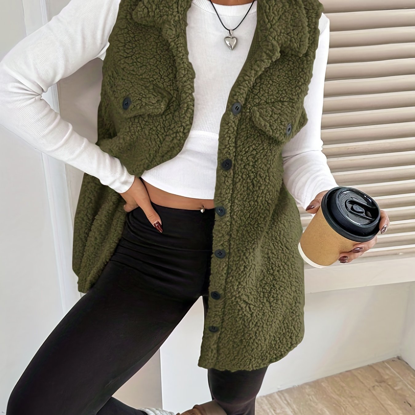 Elegante wollen mouwloze vest voor comfort in de herfst en winter