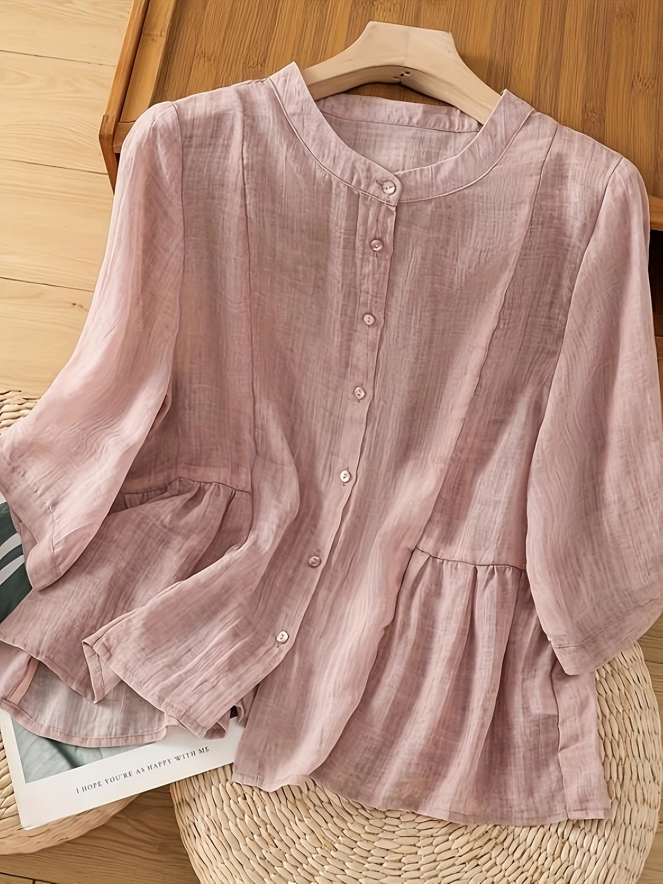 Saskia | Klassieke Linnen Blouse