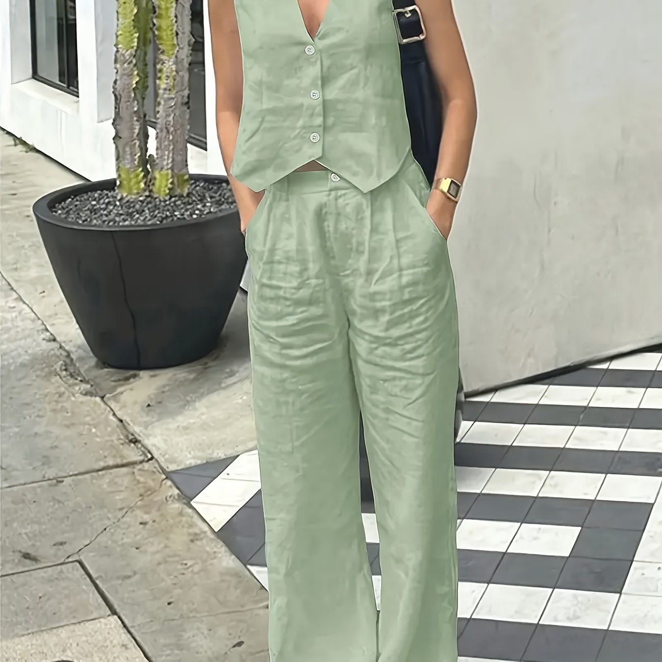 Luna | Stijlvolle Mouwloze Zomer Set