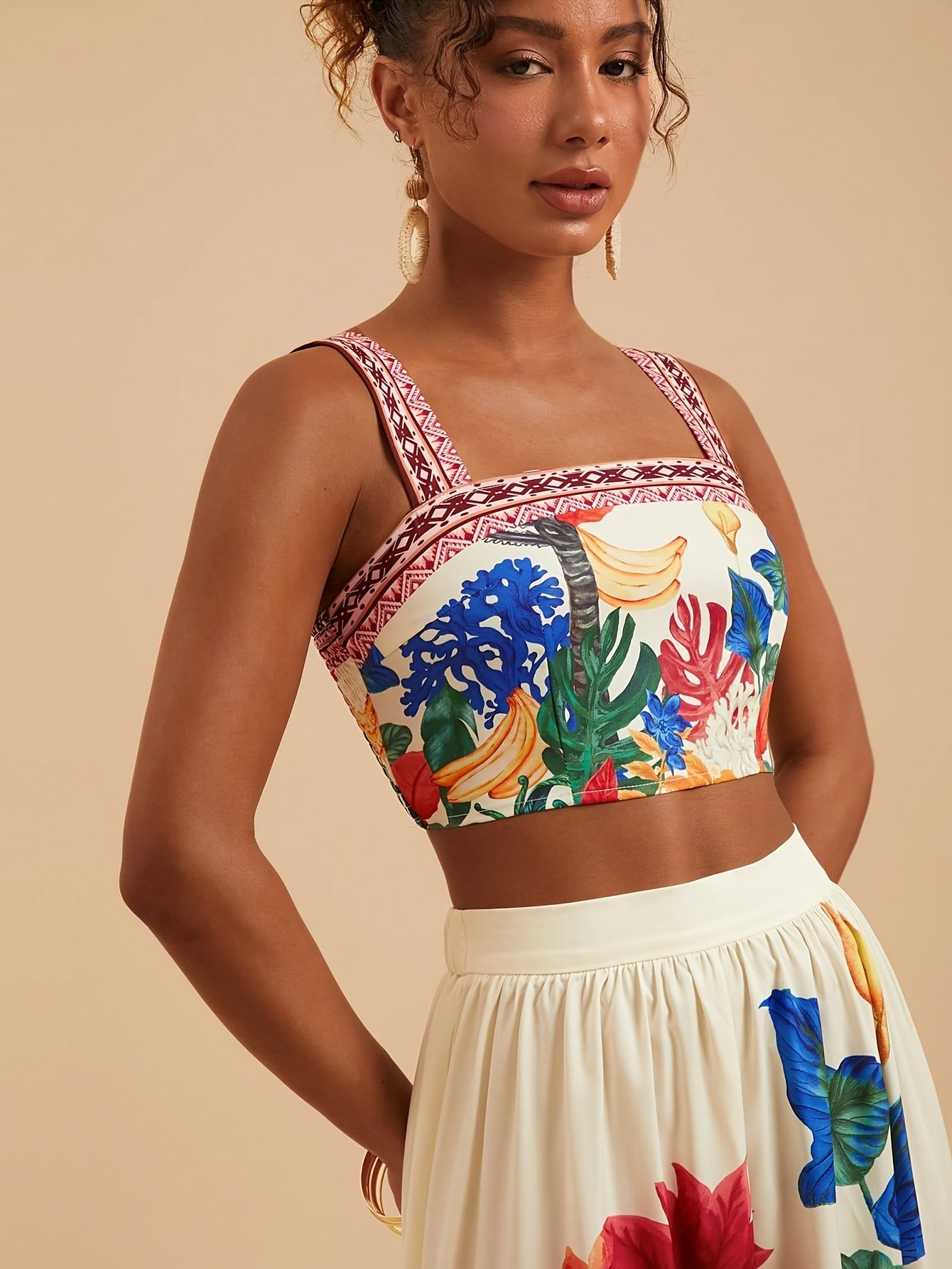 Lana | Tropische Strandset met Bloemenprint