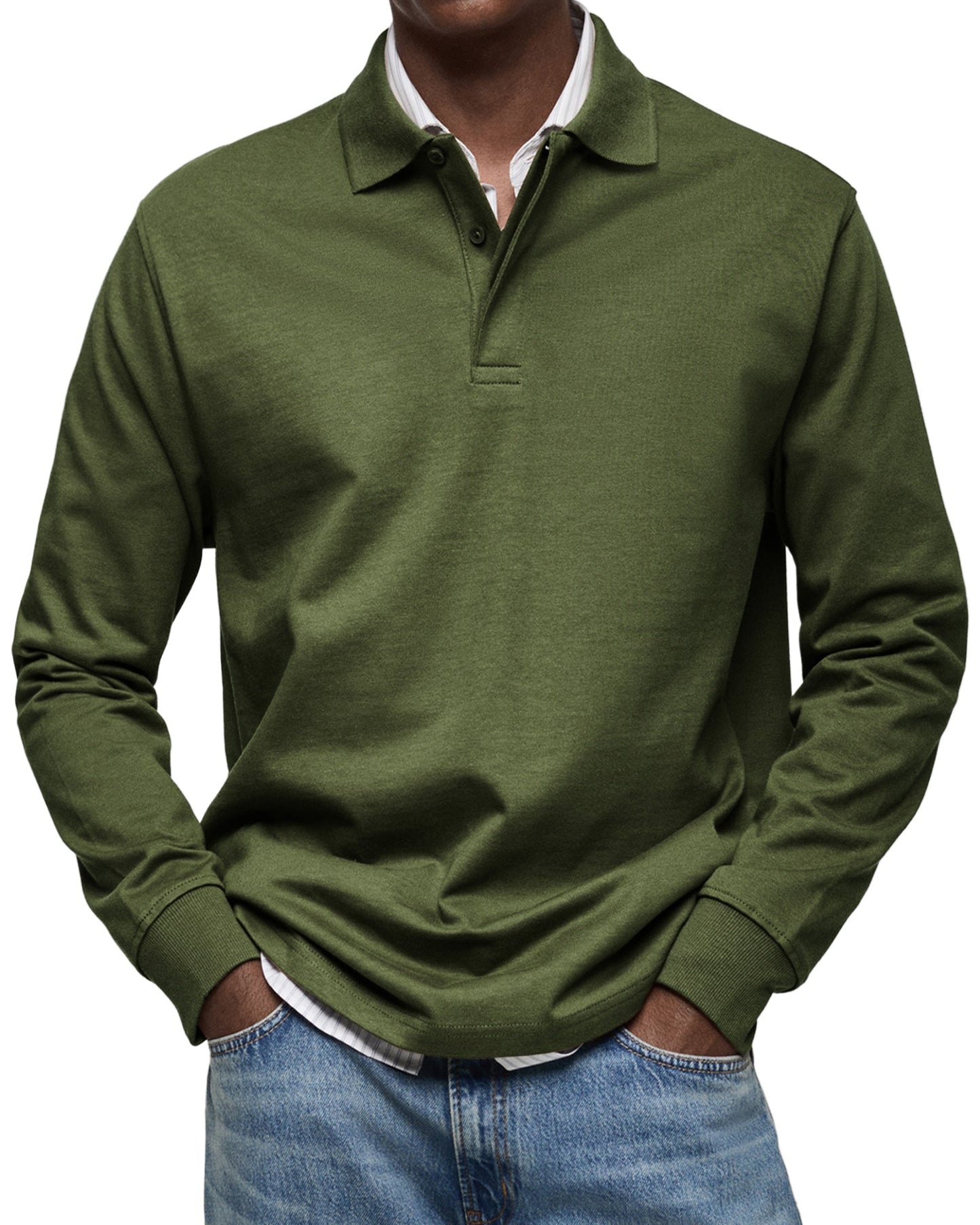 MARCONELLI | LUXE POLO SHIRT WITH LONG SLEEVES