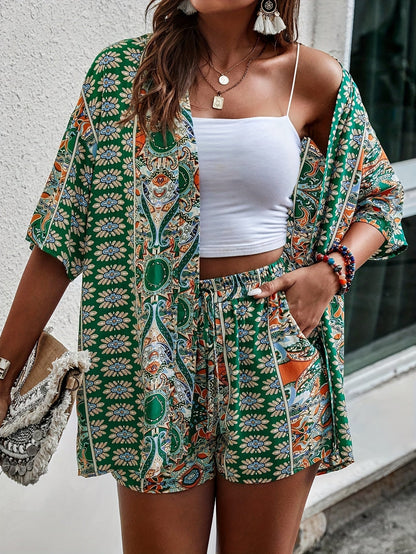 Luna | Bloemenprint Kimono Set