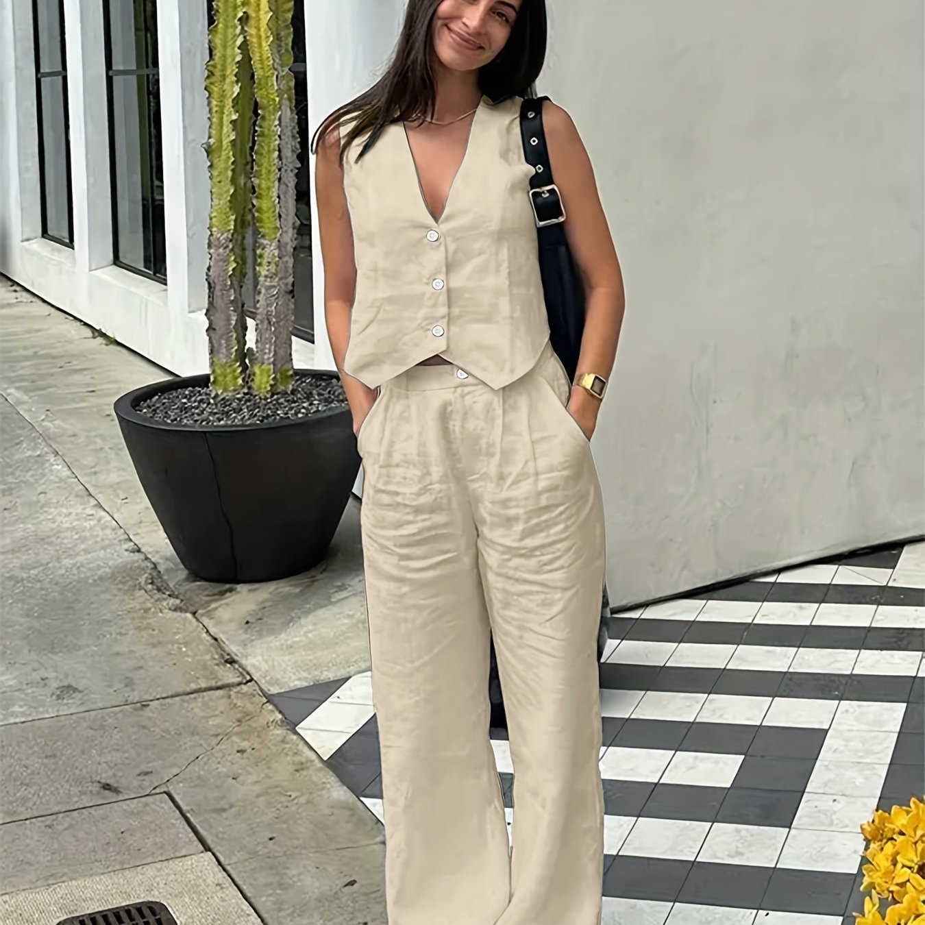 Luna | Stijlvolle Mouwloze Zomer Set