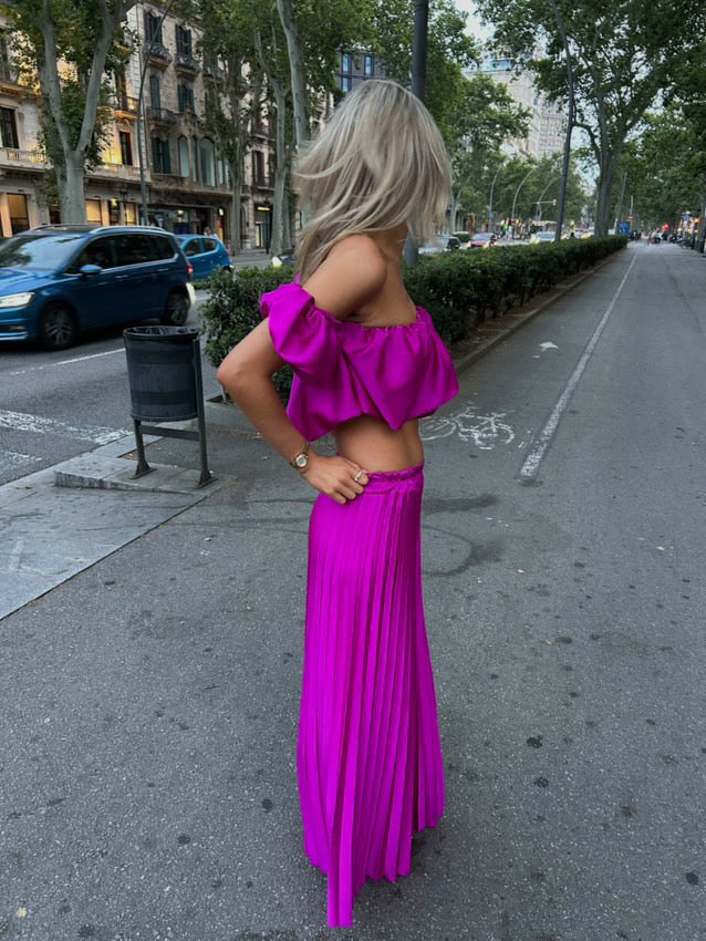 Noa | Satijnen Co-ord Met Elegante Glamour