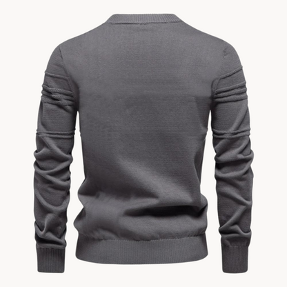 Elegante pullover voor heren van zachte wol, comfortabel voor de herfst