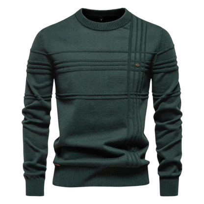 Elegante pullover voor heren van zachte wol, comfortabel voor de herfst