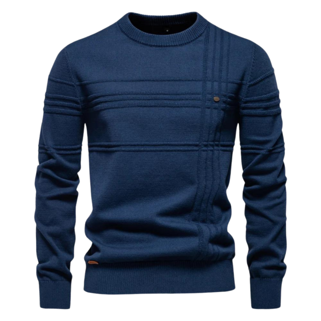 Elegante pullover voor heren van zachte wol, comfortabel voor de herfst