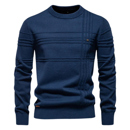 Elegante pullover voor heren van zachte wol, comfortabel voor de herfst