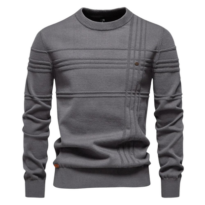 Elegante pullover voor heren van zachte wol, comfortabel voor de herfst