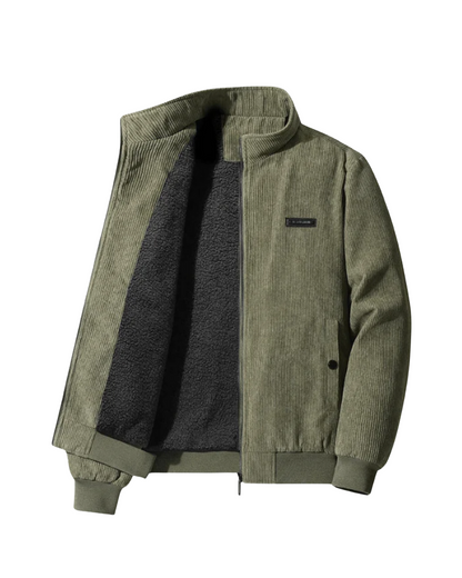 Gewatteerde jas van cipresso, comfortabel en warm voor de herfst