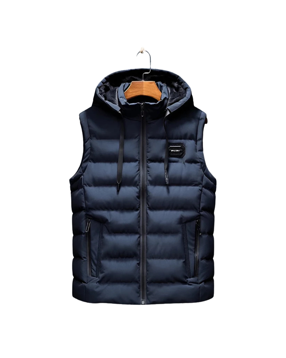 Comfortabele vest met capuchon van hoogwaardige stof voor de herfst