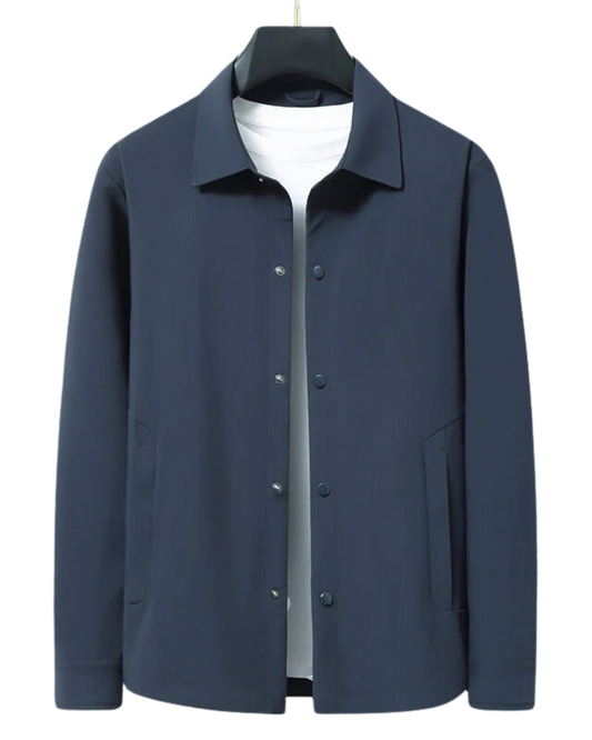 Stijlvolle herenjas van wol, comfortabel en perfect voor de herfst